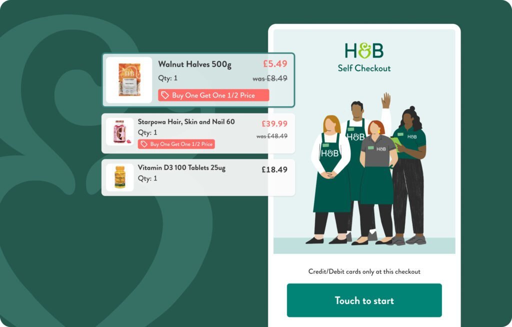 Self Scan Checkout interface