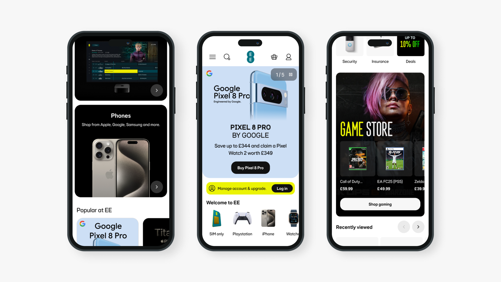 EE Homepage - final design